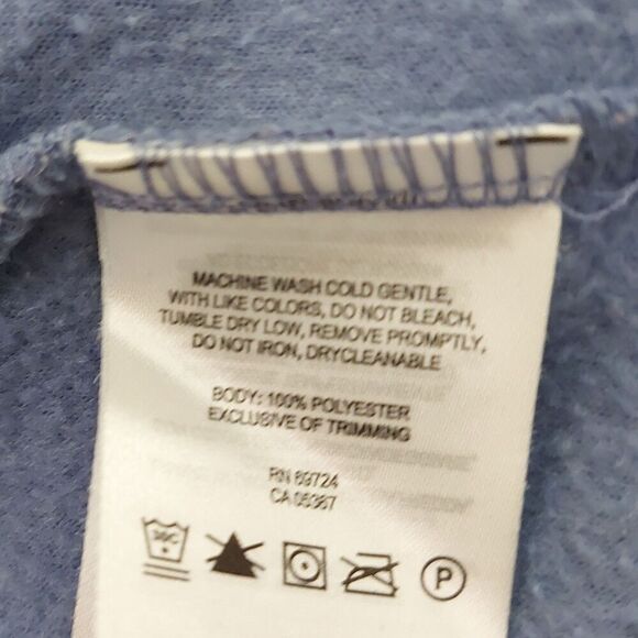 Columbia Fleece Jacket Womens Medium Blue Zip-Up Mock Neck Cozy Outdoor Hiking - Picture 12 of 12